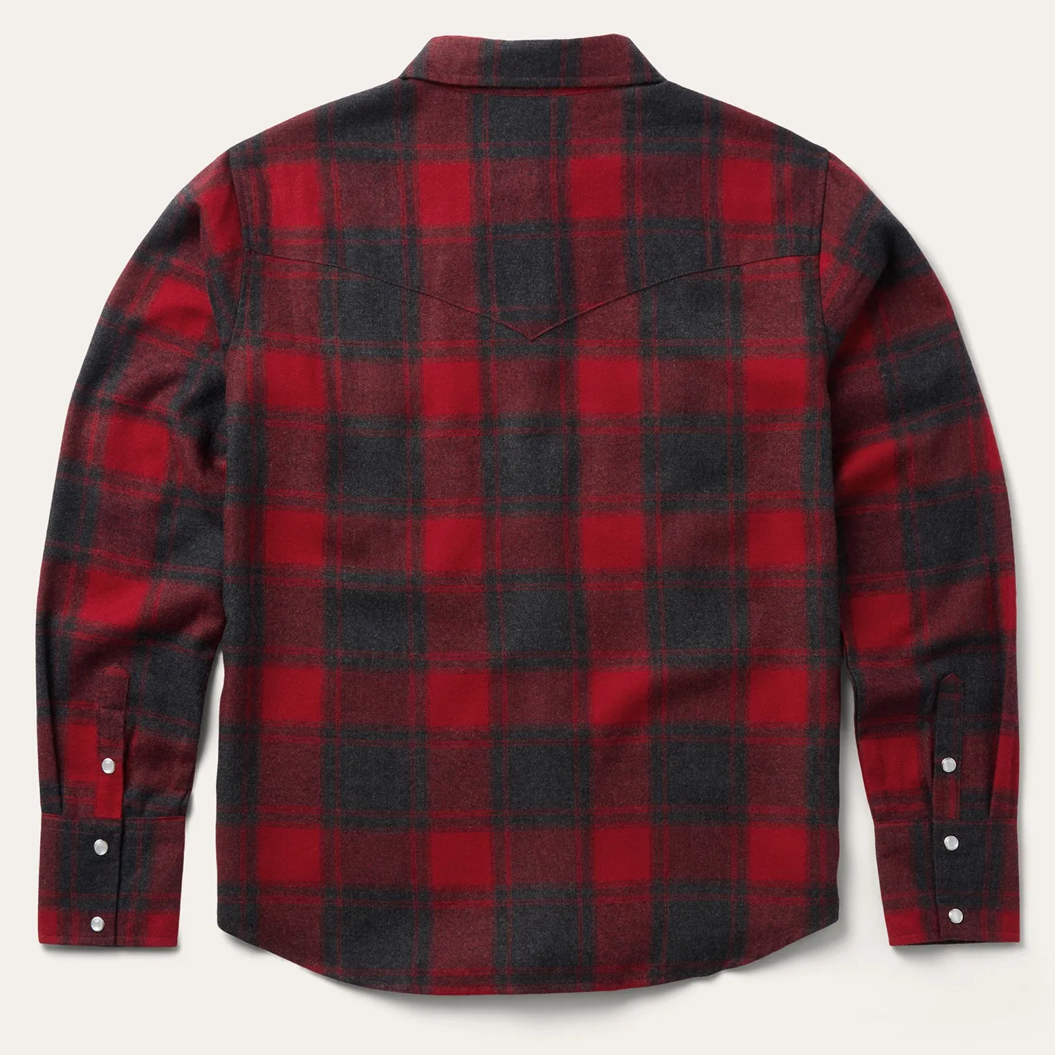 Buffalo Plaid Flannel Western Shirt sold by Stetson product image thumbnail 2
