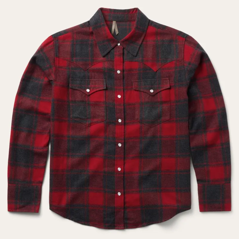Buffalo Plaid Flannel Western Shirt sold by Stetson