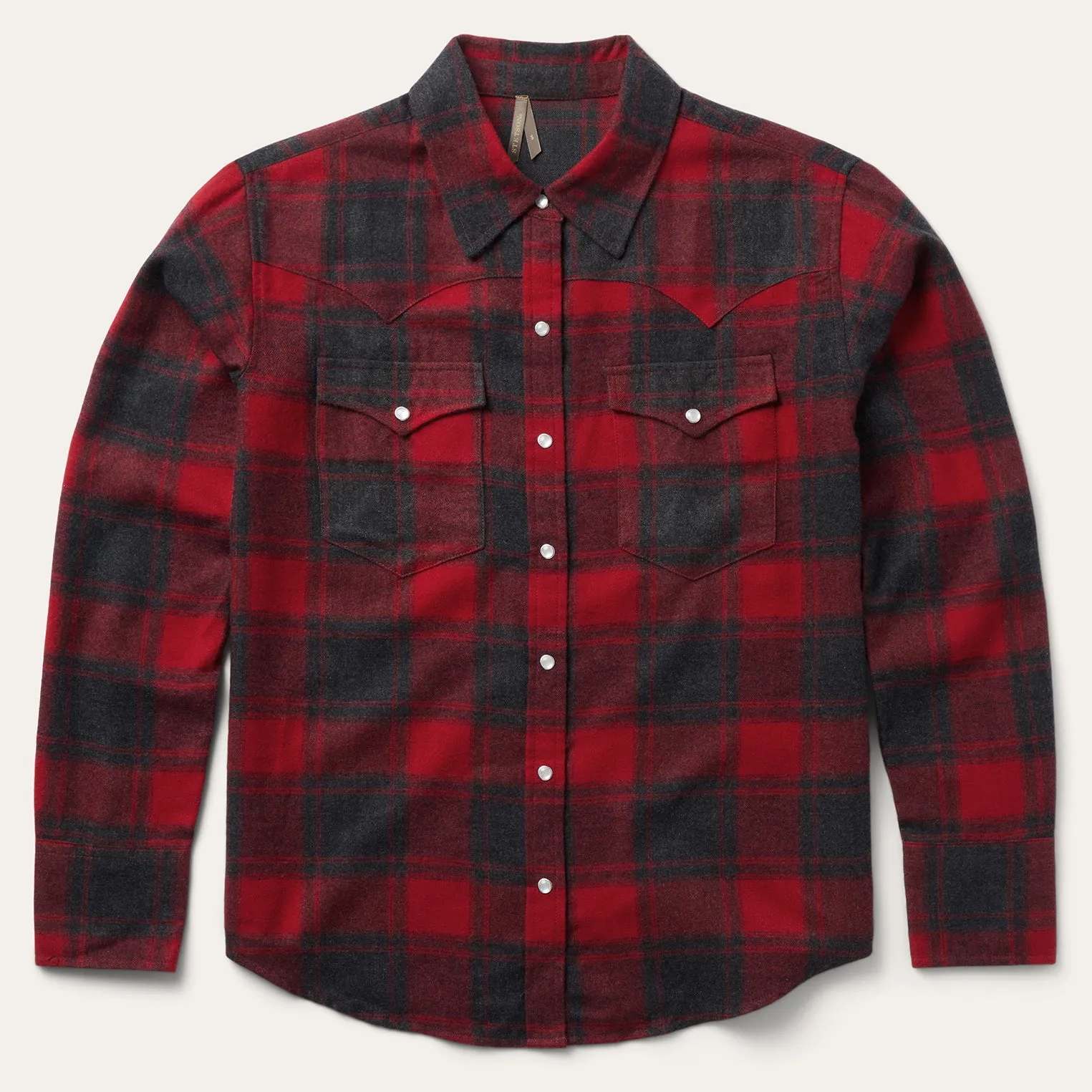 Buffalo Plaid Flannel Western Shirt sold by Stetson