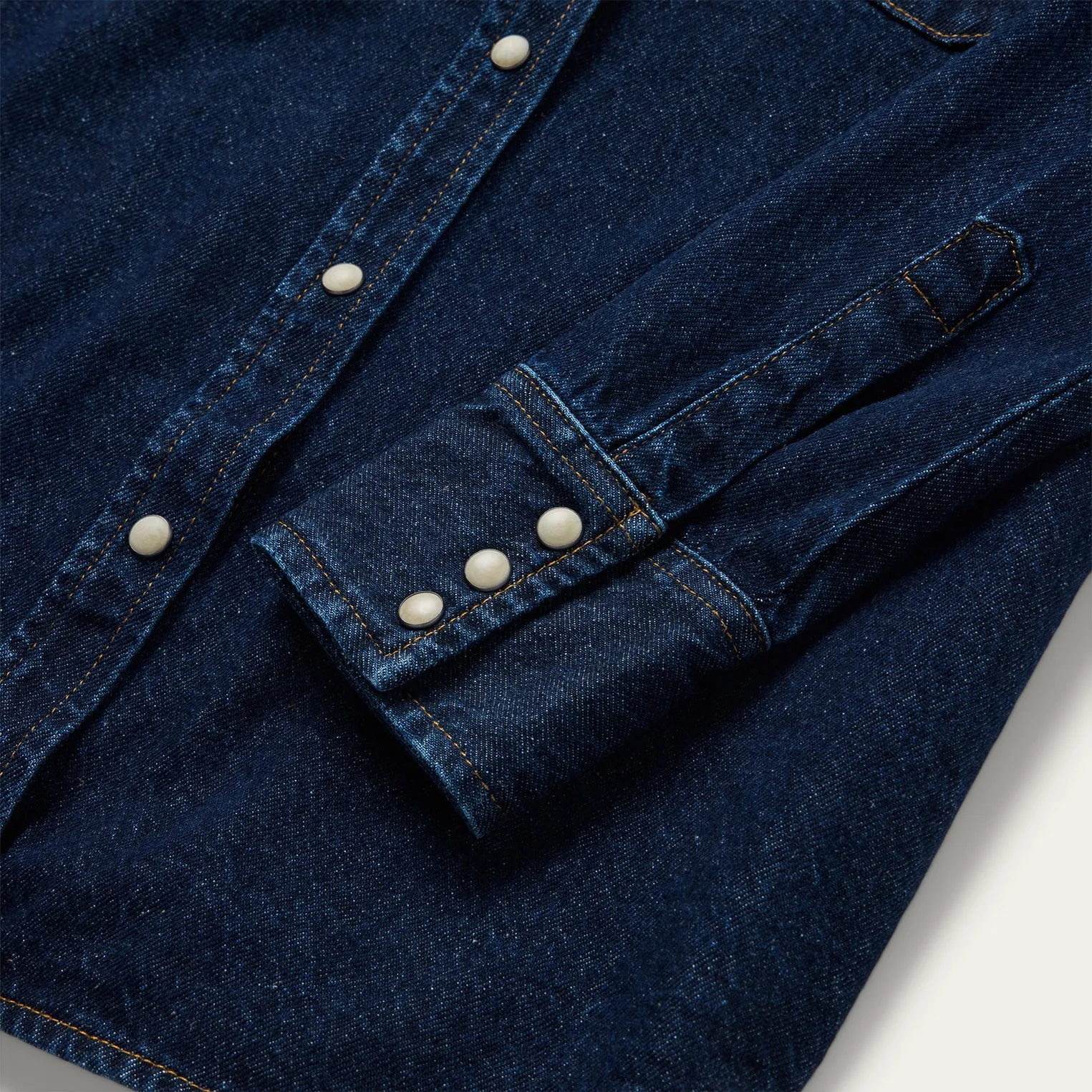 Raw Denim Western Shirt sold by Stetson product image thumbnail 5