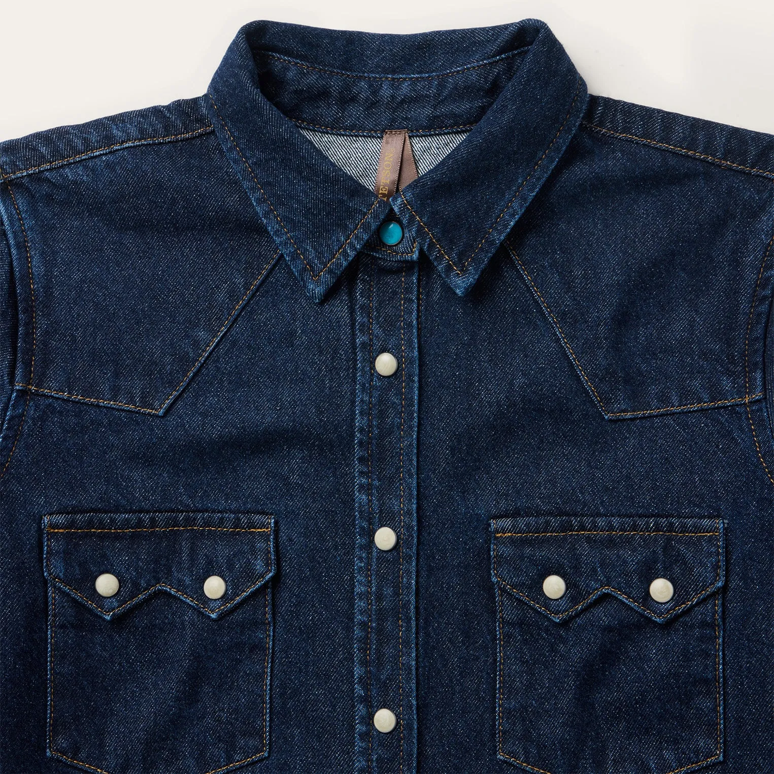 Raw Denim Western Shirt sold by Stetson product image thumbnail 3