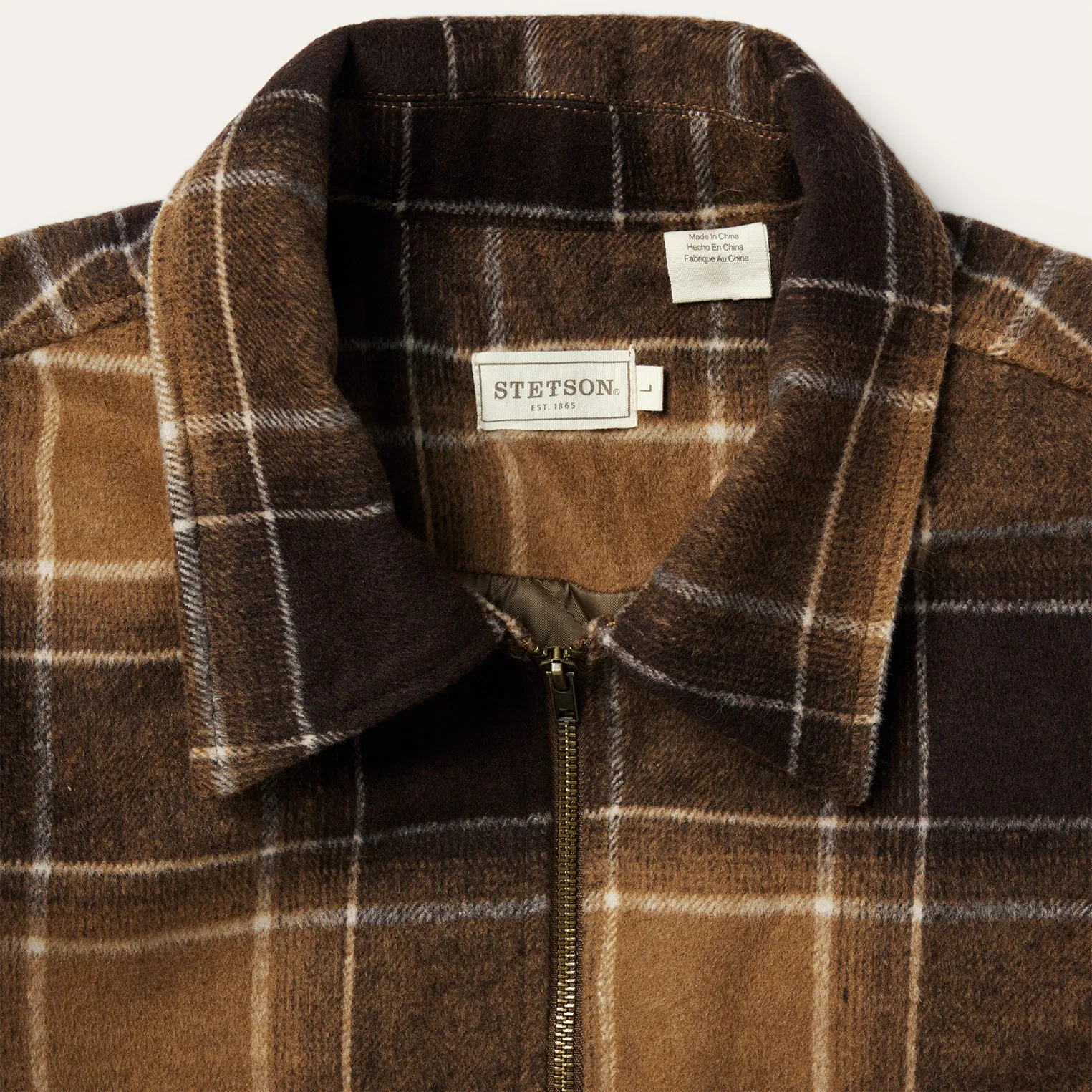 Brown Plaid Western Coat sold by Stetson product image thumbnail 5