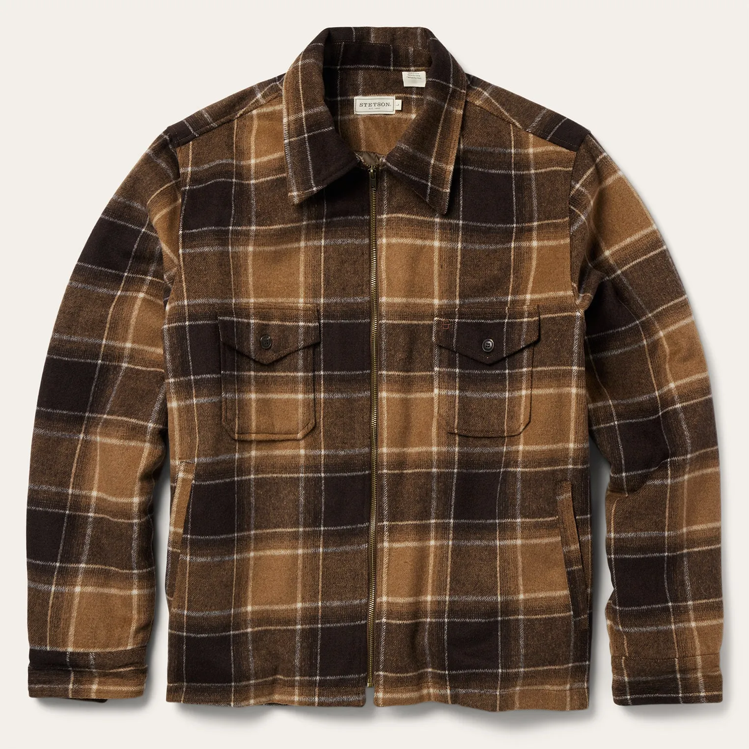 Brown Plaid Western Coat sold by Stetson