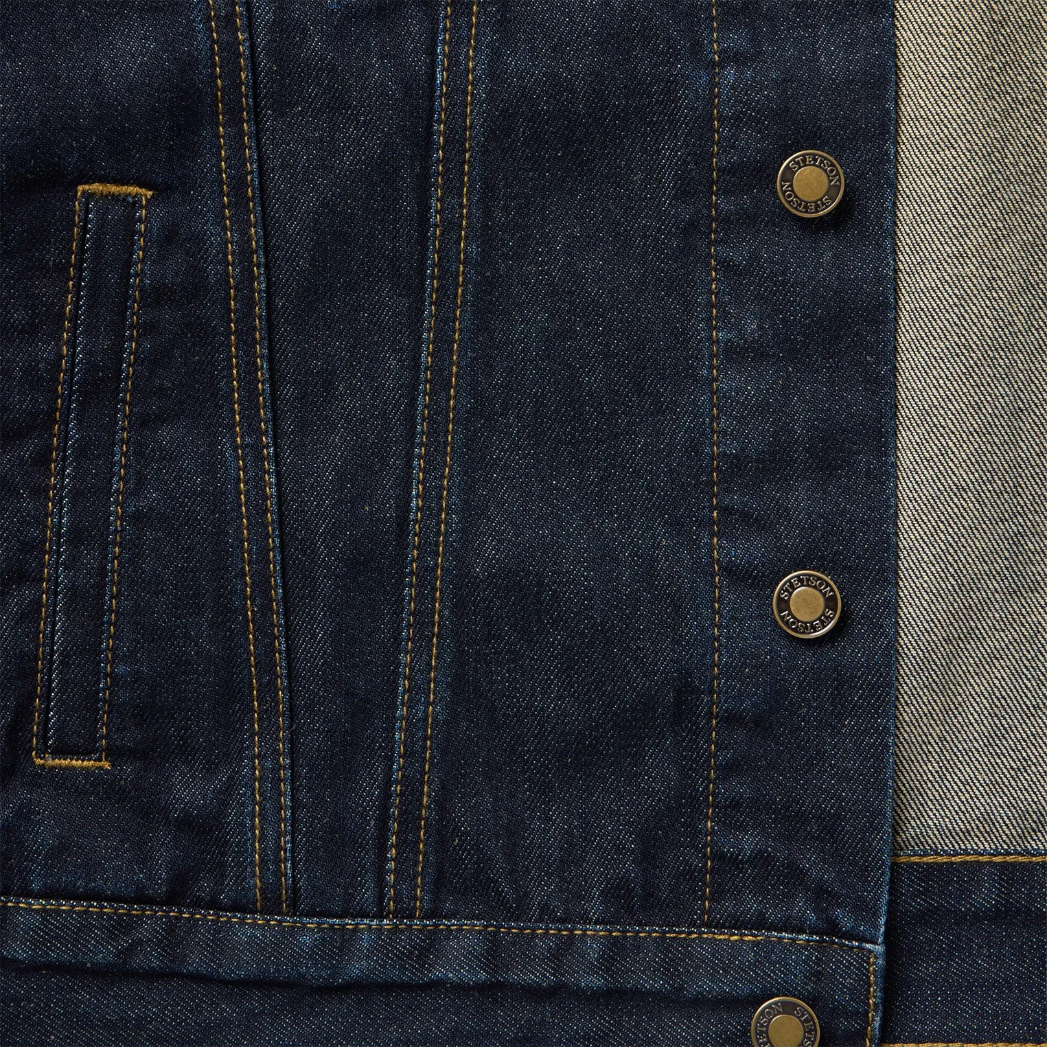 Suede Collar Raw Denim Jacket sold by Stetson product image thumbnail 4