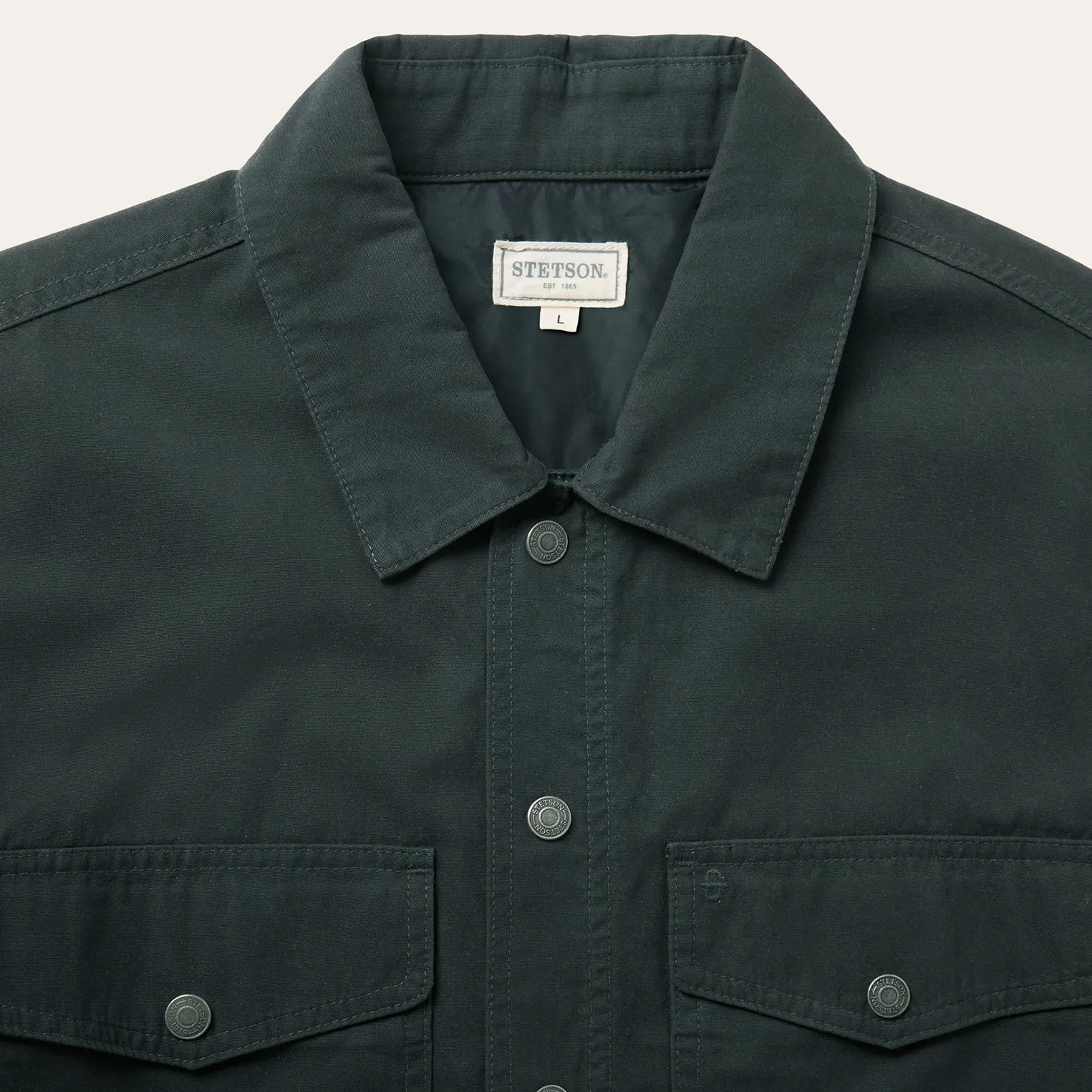 Waxed Canvas Shirt Jacket sold by Stetson product image thumbnail 3