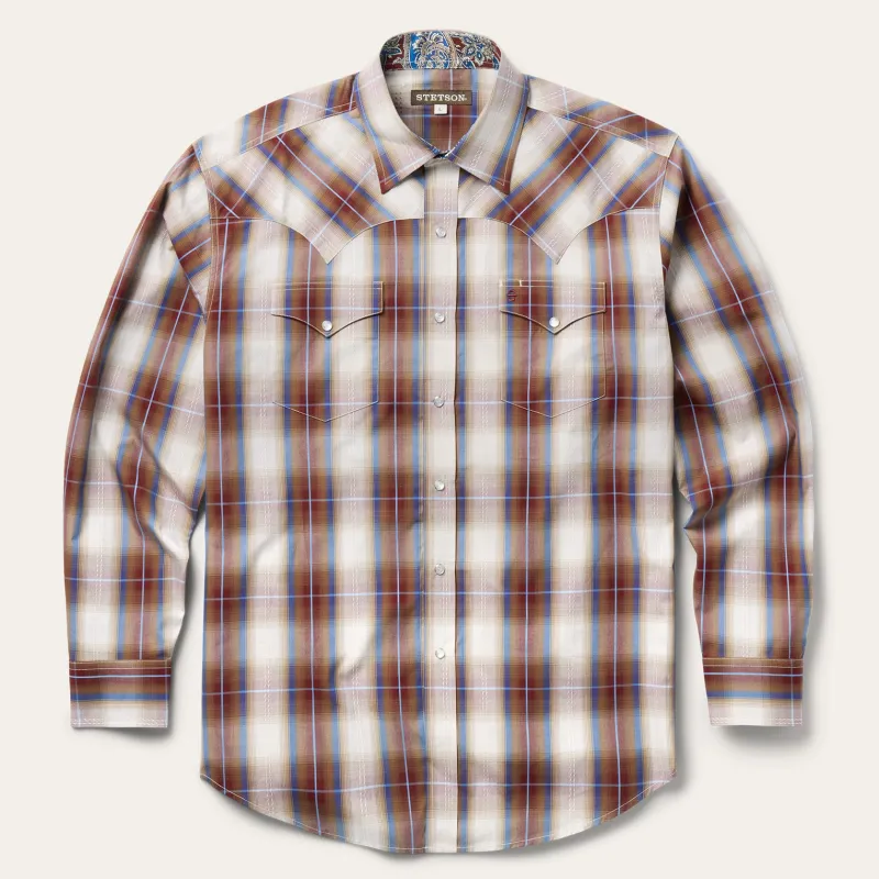 Forever Plaid Western Shirt sold by Stetson