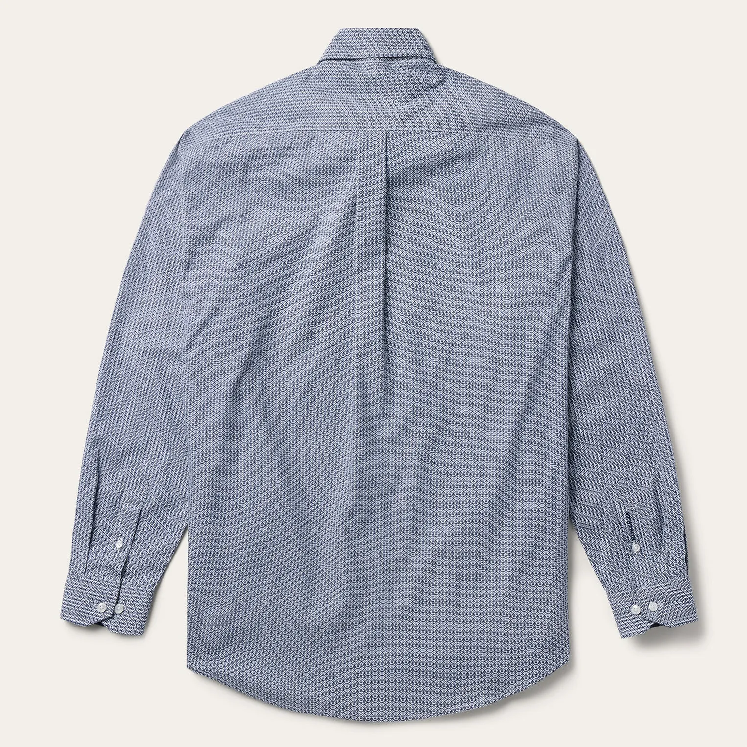 Blue Deco Geo Print Button Front Shirt sold by Stetson product image thumbnail 2