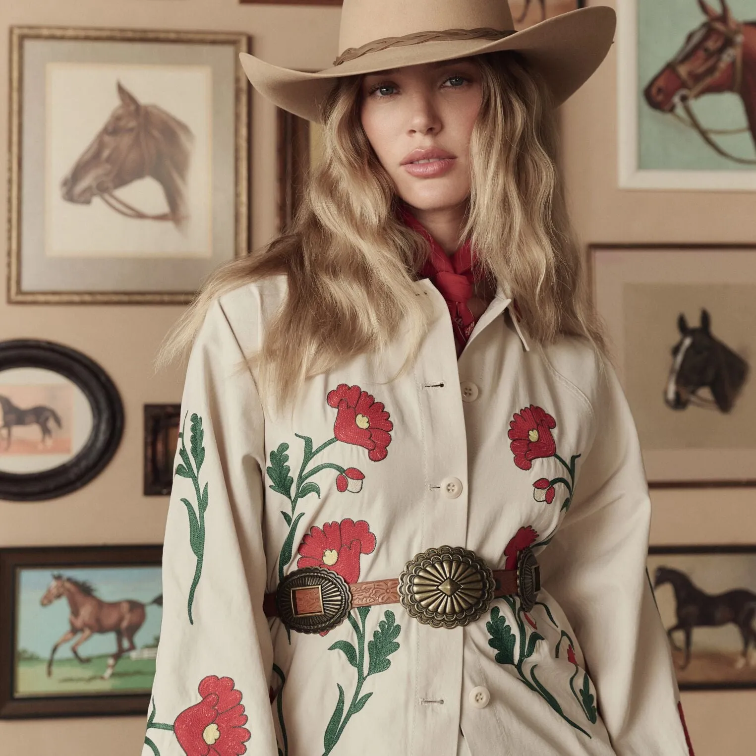 Stetson & THE GREAT. The Western Embroidered Commodore Jacket sold by Stetson product image thumbnail 4