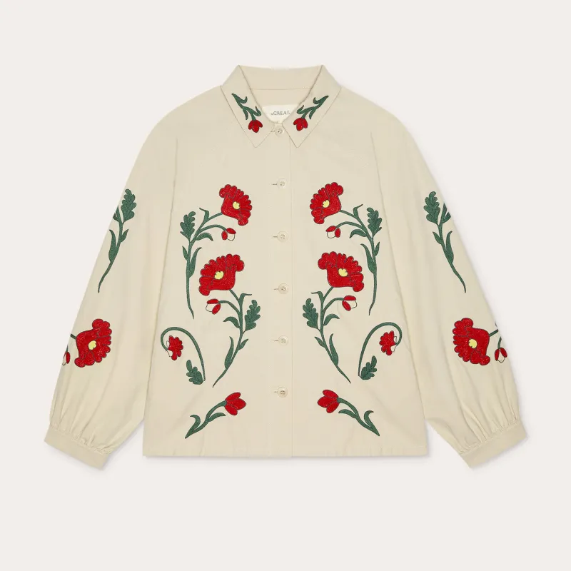 Stetson & THE GREAT. The Western Embroidered Commodore Jacket made by THE GREAT.