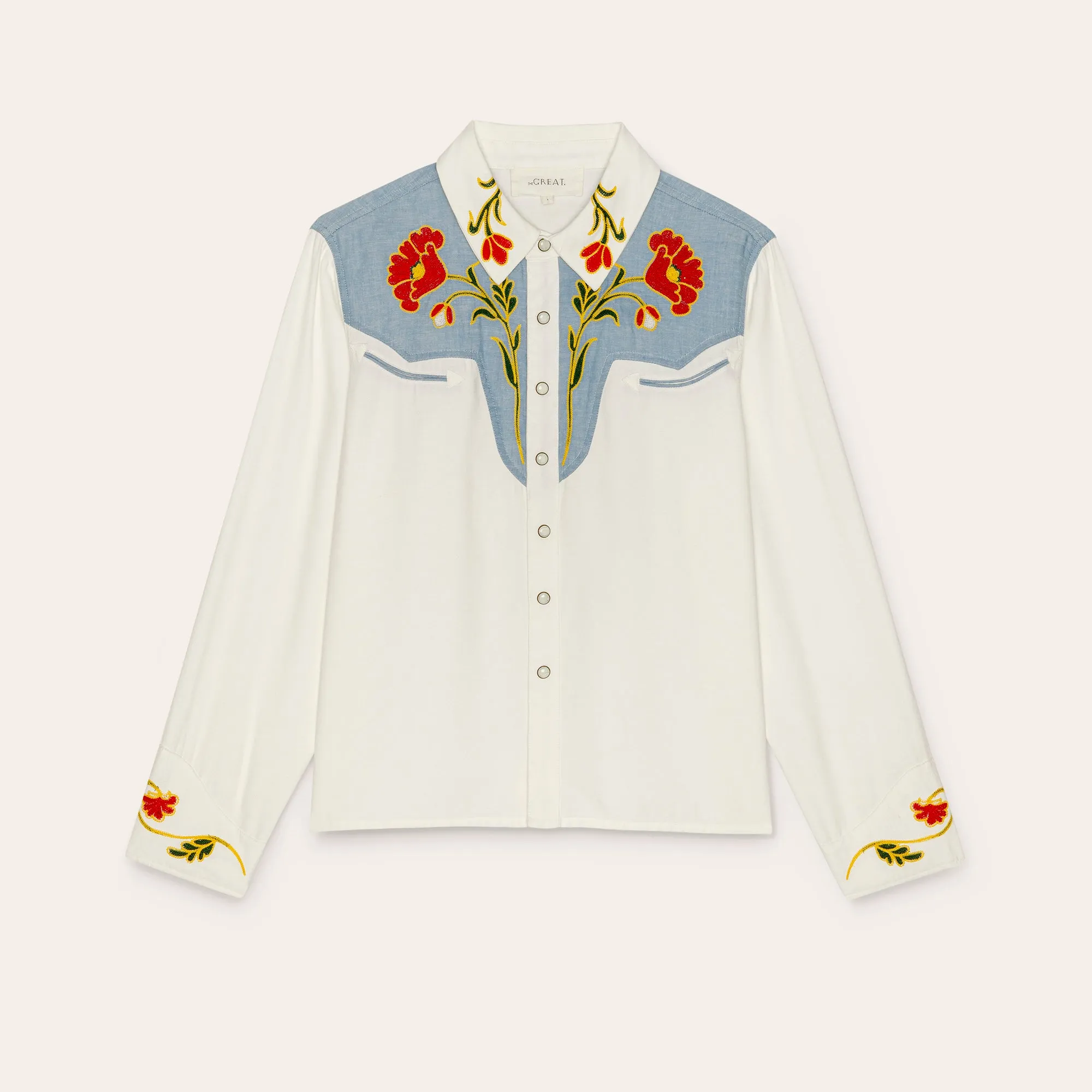 Stetson & THE GREAT. The Embroidered Western Shirt sold by Stetson