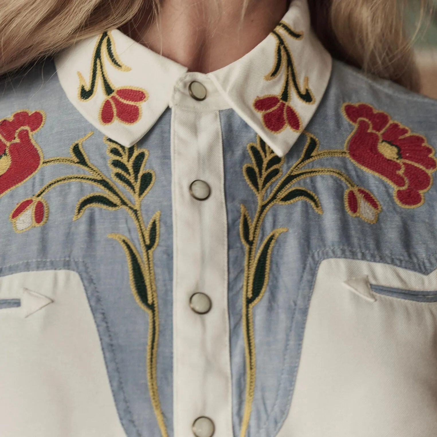 Stetson & THE GREAT. The Embroidered Western Shirt sold by Stetson product image thumbnail 3