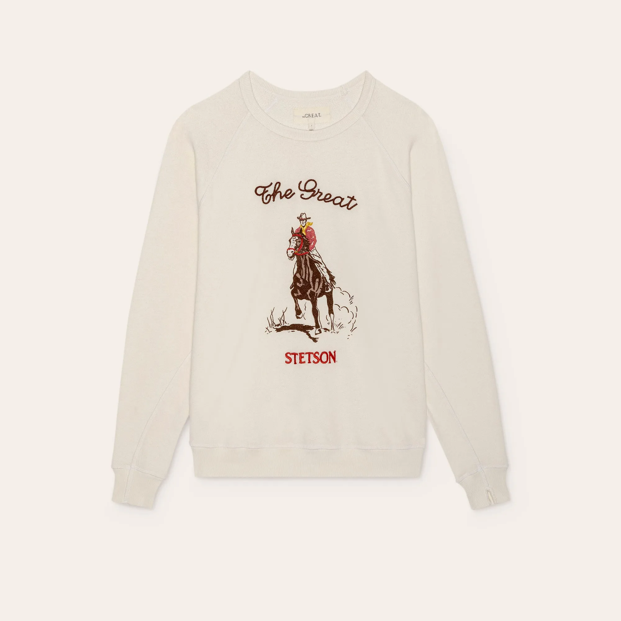 Stetson & THE GREAT. The College Sweatshirt with Stetson Graphic sold by Stetson