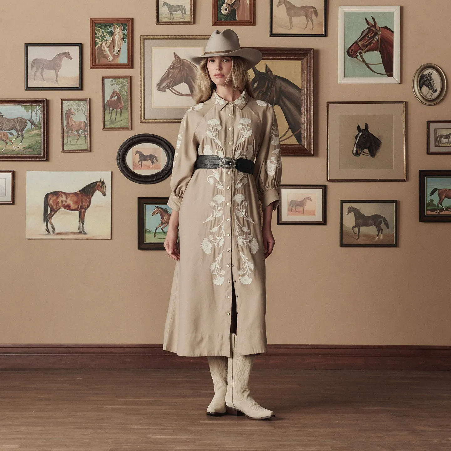 Stetson & THE GREAT. Tooled Waist Belt sold by Stetson product image thumbnail 3