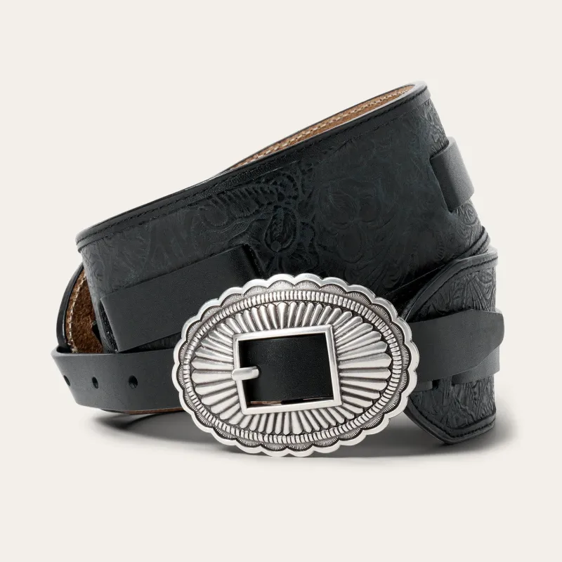Stetson & THE GREAT. Tooled Waist Belt sold by Stetson