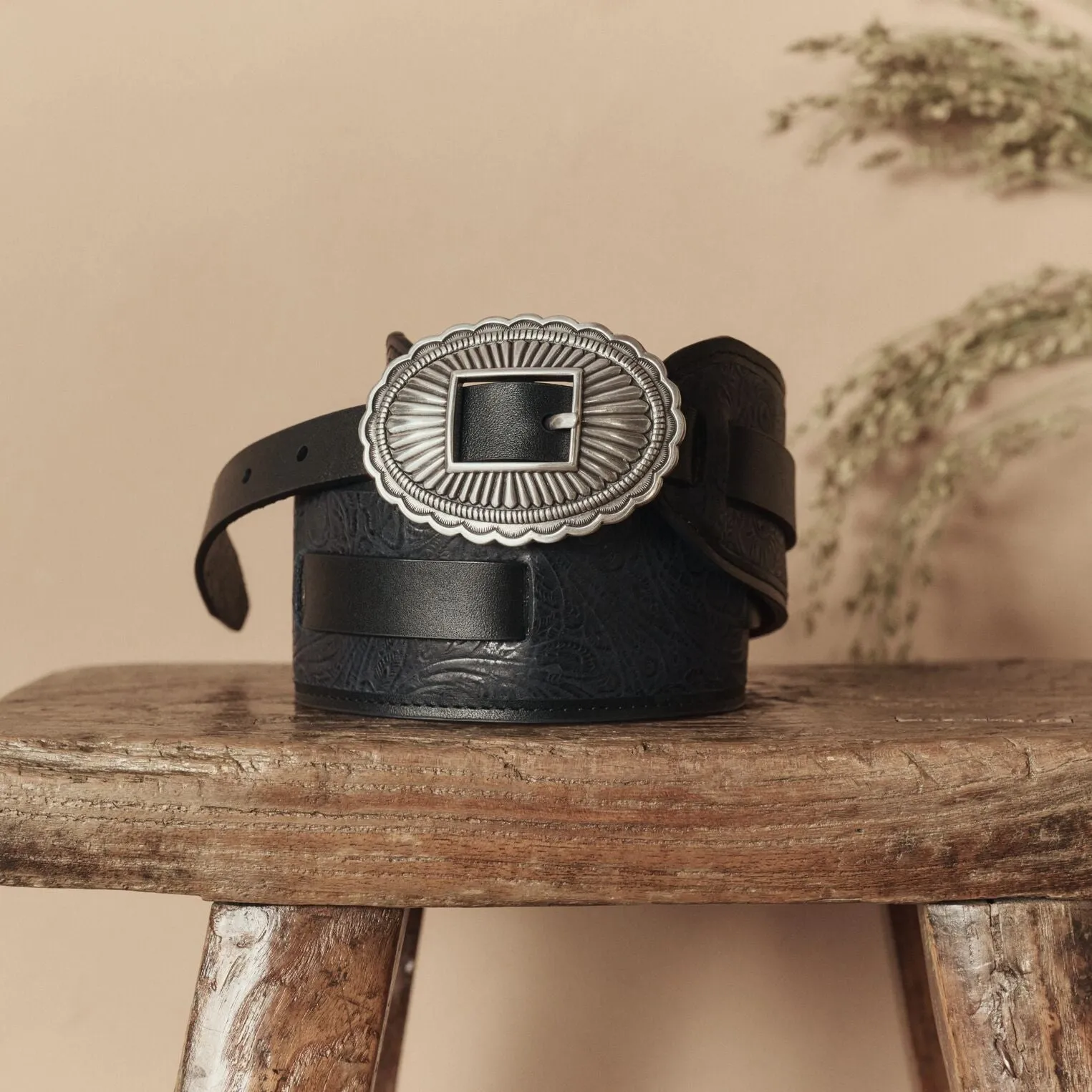 Stetson & THE GREAT. Tooled Waist Belt sold by Stetson product image thumbnail 2