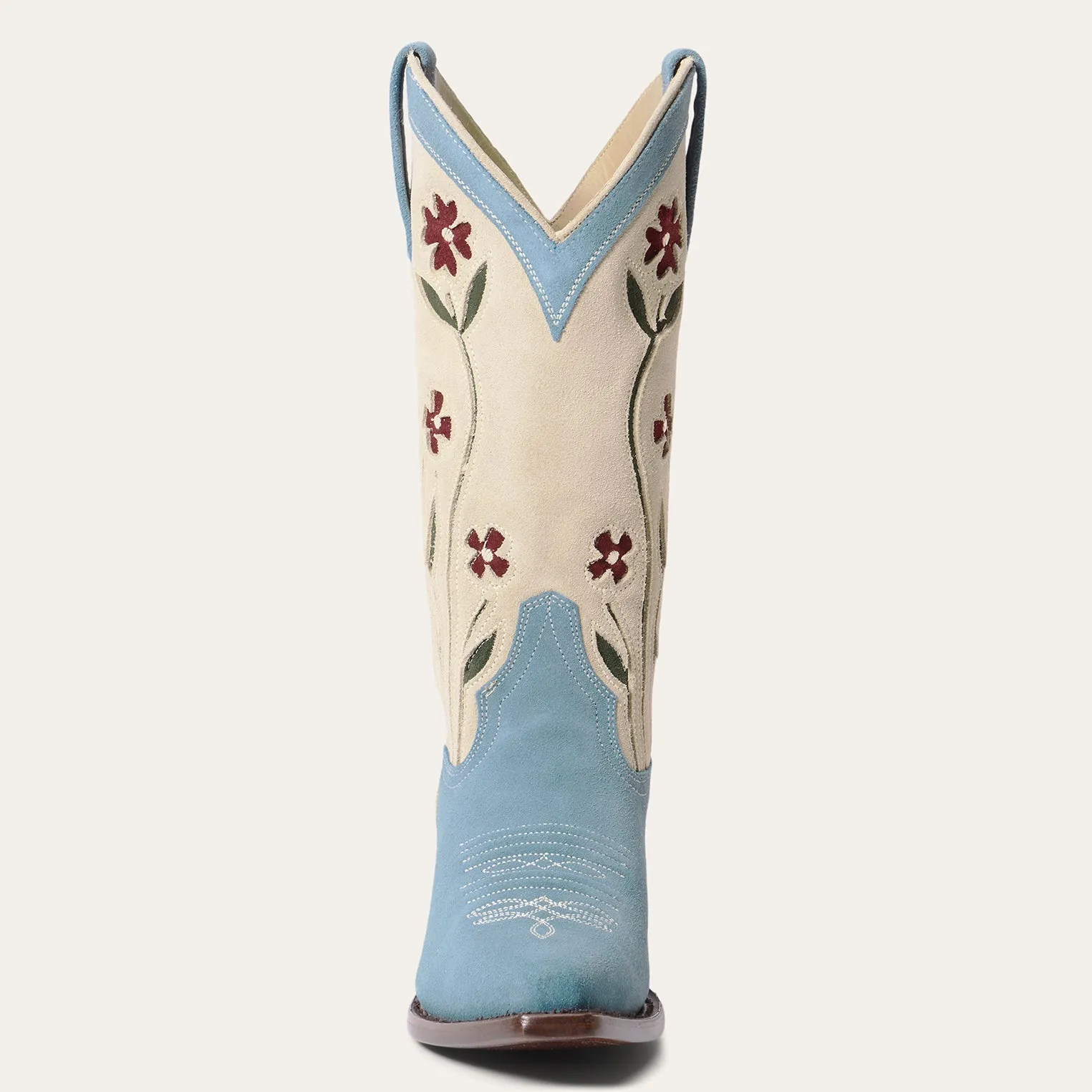 Stetson & THE GREAT. Suede Floral Cowboy Boot sold by Stetson product image thumbnail 5