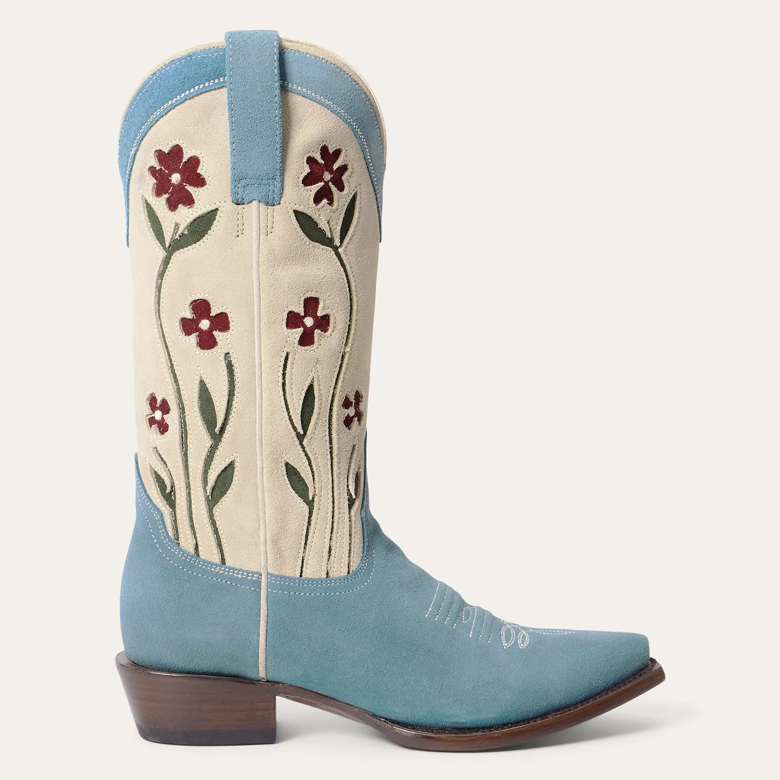 Stetson & THE GREAT. Suede Floral Cowboy Boot sold by Stetson product image thumbnail 4