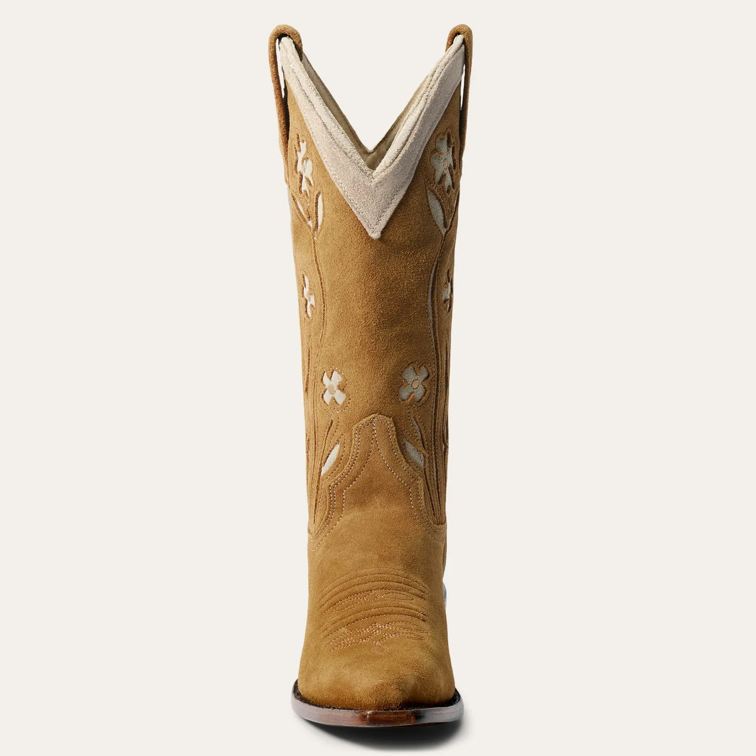 Stetson & THE GREAT. Suede Floral Cowboy Boot sold by Stetson product image thumbnail 5