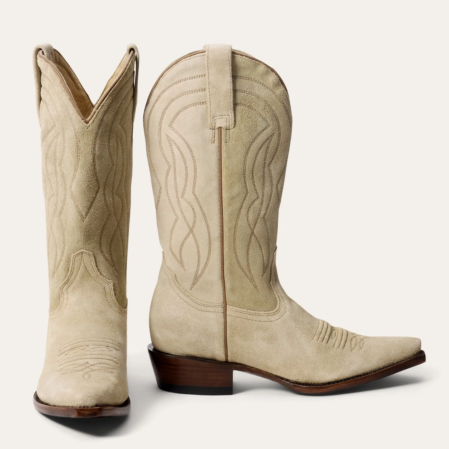 Stetson & THE GREAT. Suede Cowboy Boot sold by Stetson