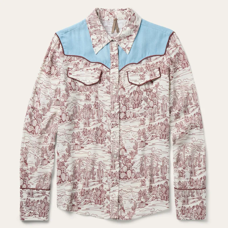 Desert Toile Print Shirt sold by Stetson