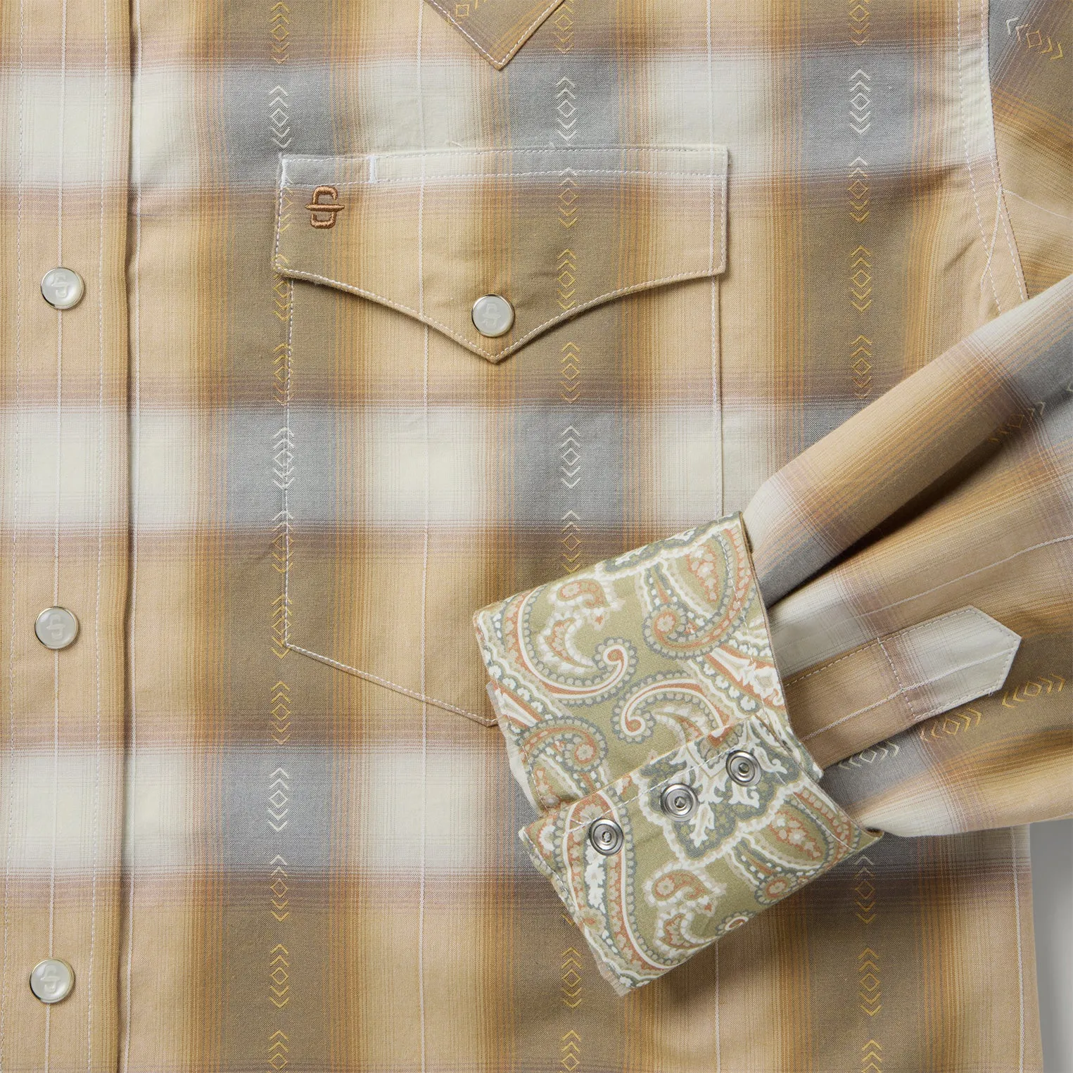 Gold Dust Plaid Western Shirt sold by Stetson product image thumbnail 5