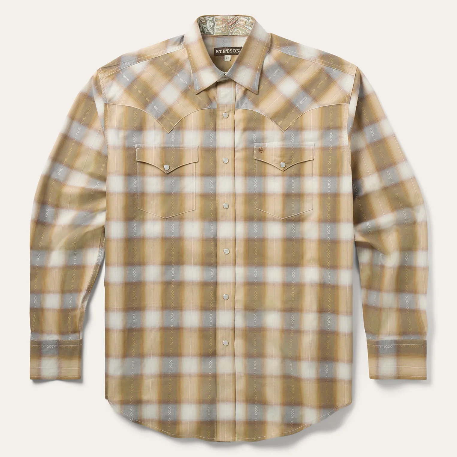 Gold Dust Plaid Western Shirt sold by Stetson