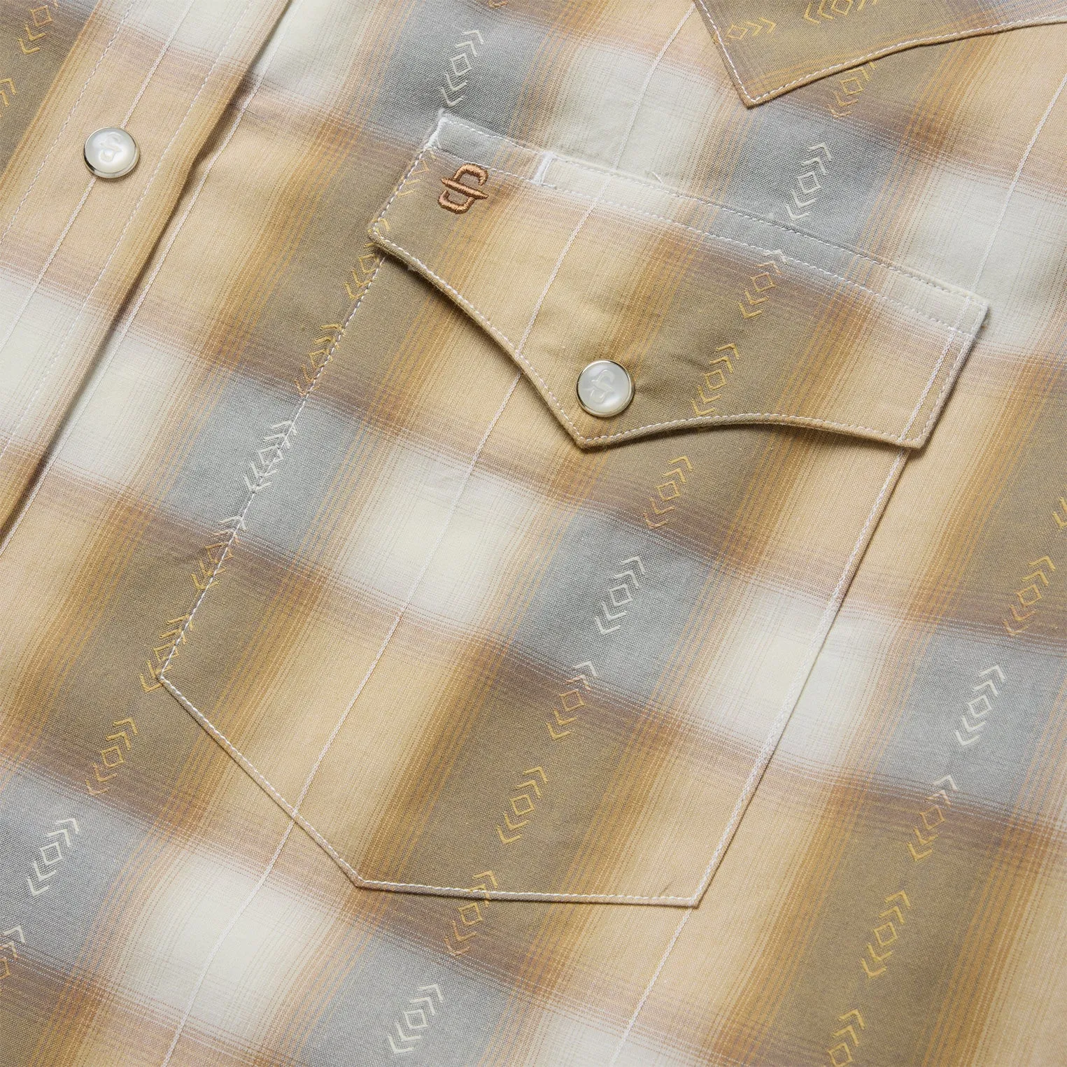 Gold Dust Plaid Western Shirt sold by Stetson product image thumbnail 4