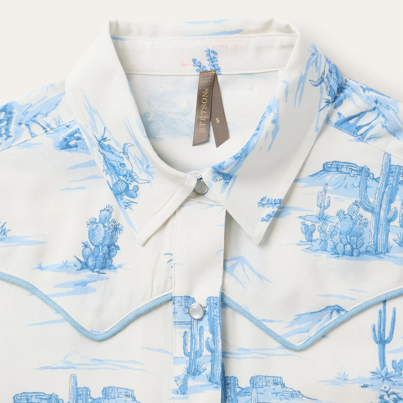 Indigo Trail Print Shirt sold by Stetson product image thumbnail 4