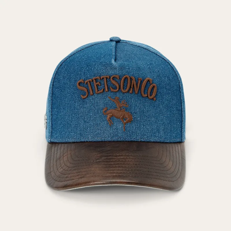 Denim Stetson Co. Baseball Hat made by Lids