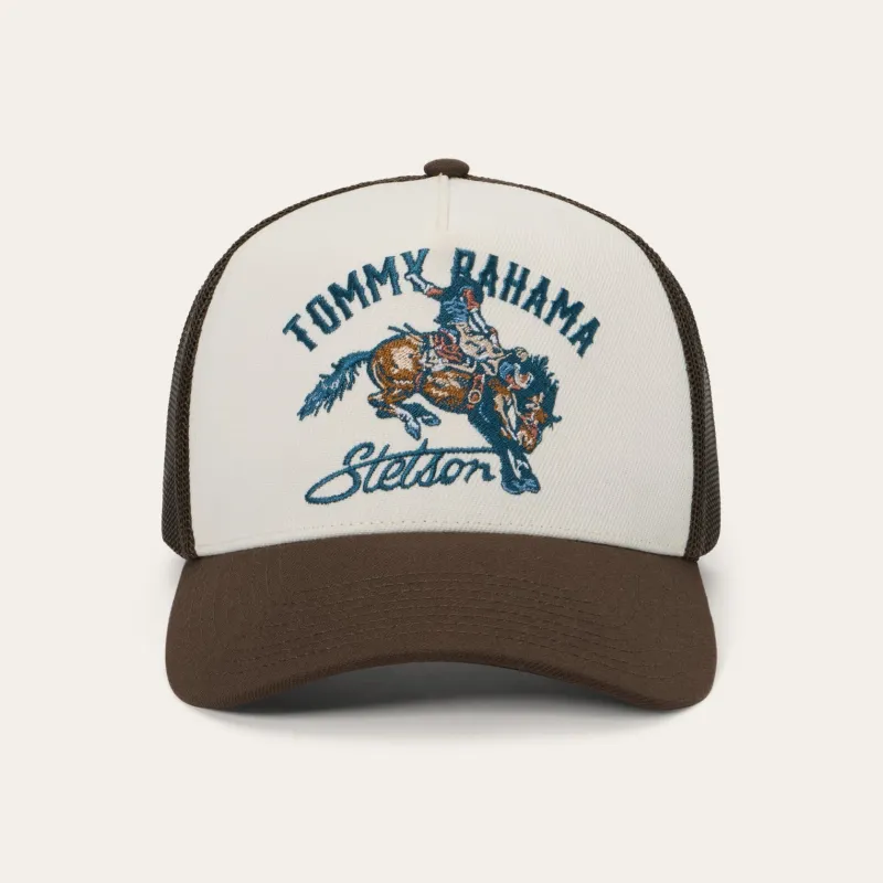 Tommy Bahama x Stetson Trucker made by Lids