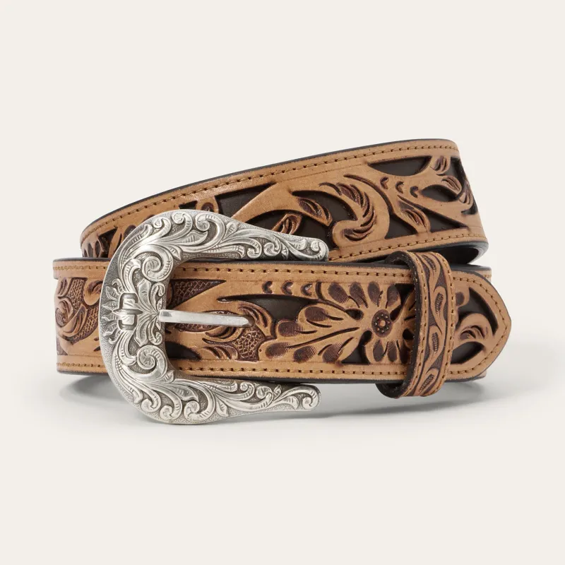 Flora Cutout Leather Belt made by Stetson