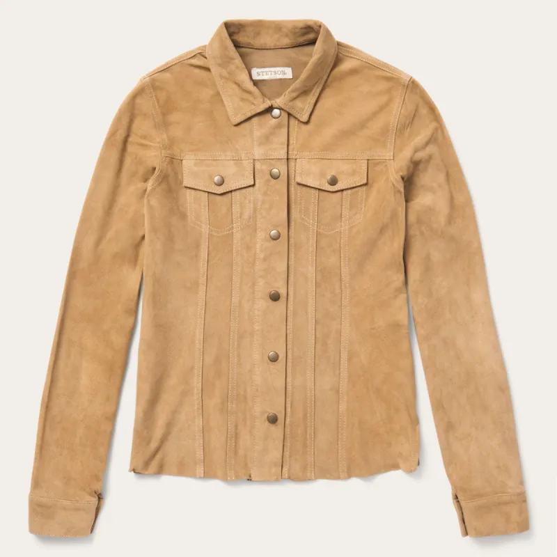 Suede Denim Shirt Jacket sold by Stetson
