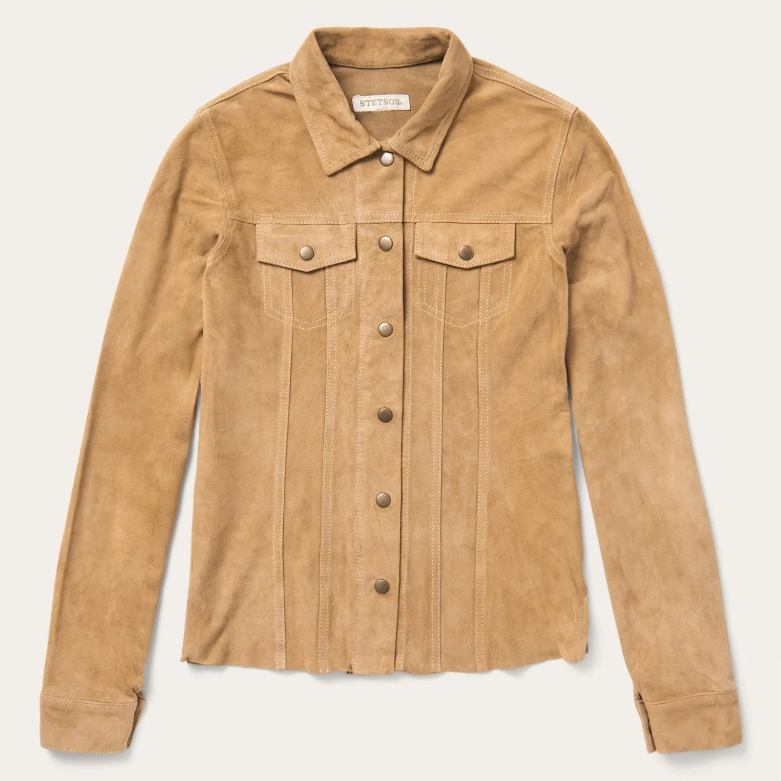 Suede Denim Shirt Jacket sold by Stetson