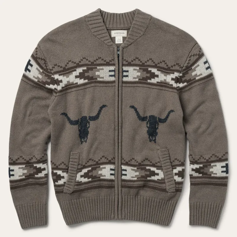 Longhorn Cardigan sold by Stetson