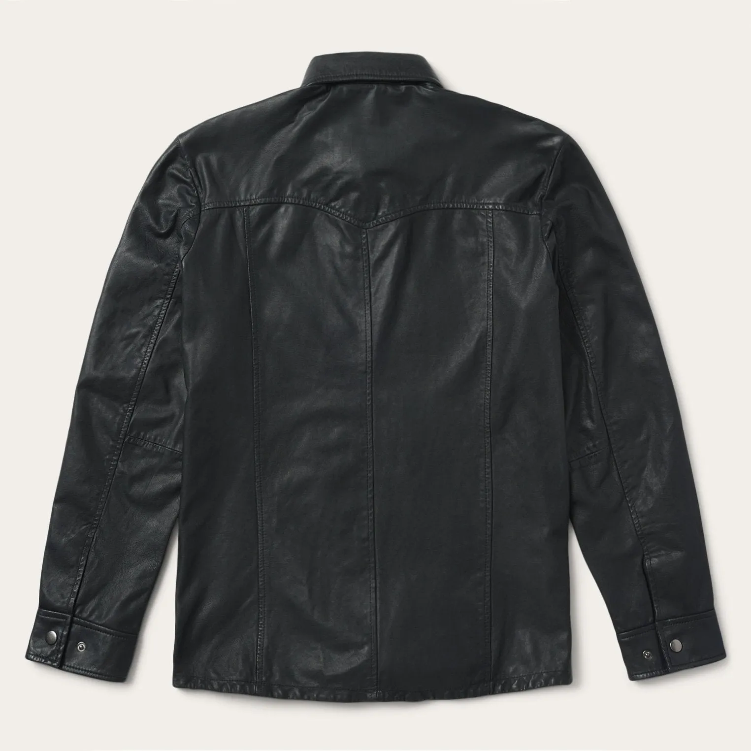 Leather Western Shirt Jacket sold by Stetson product image thumbnail 3