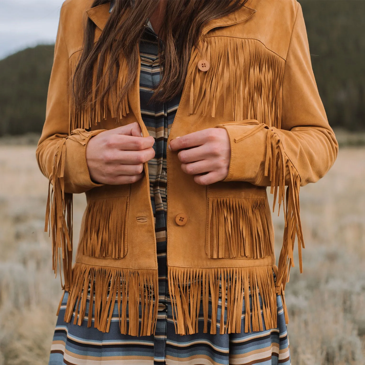 Lamb Suede Fringed Jacket sold by Stetson product image thumbnail 2