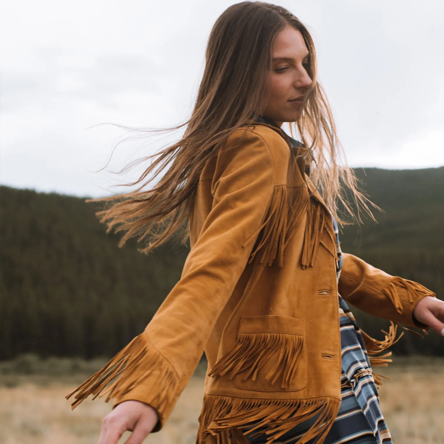 Lamb Suede Fringed Jacket sold by Stetson product image thumbnail 4