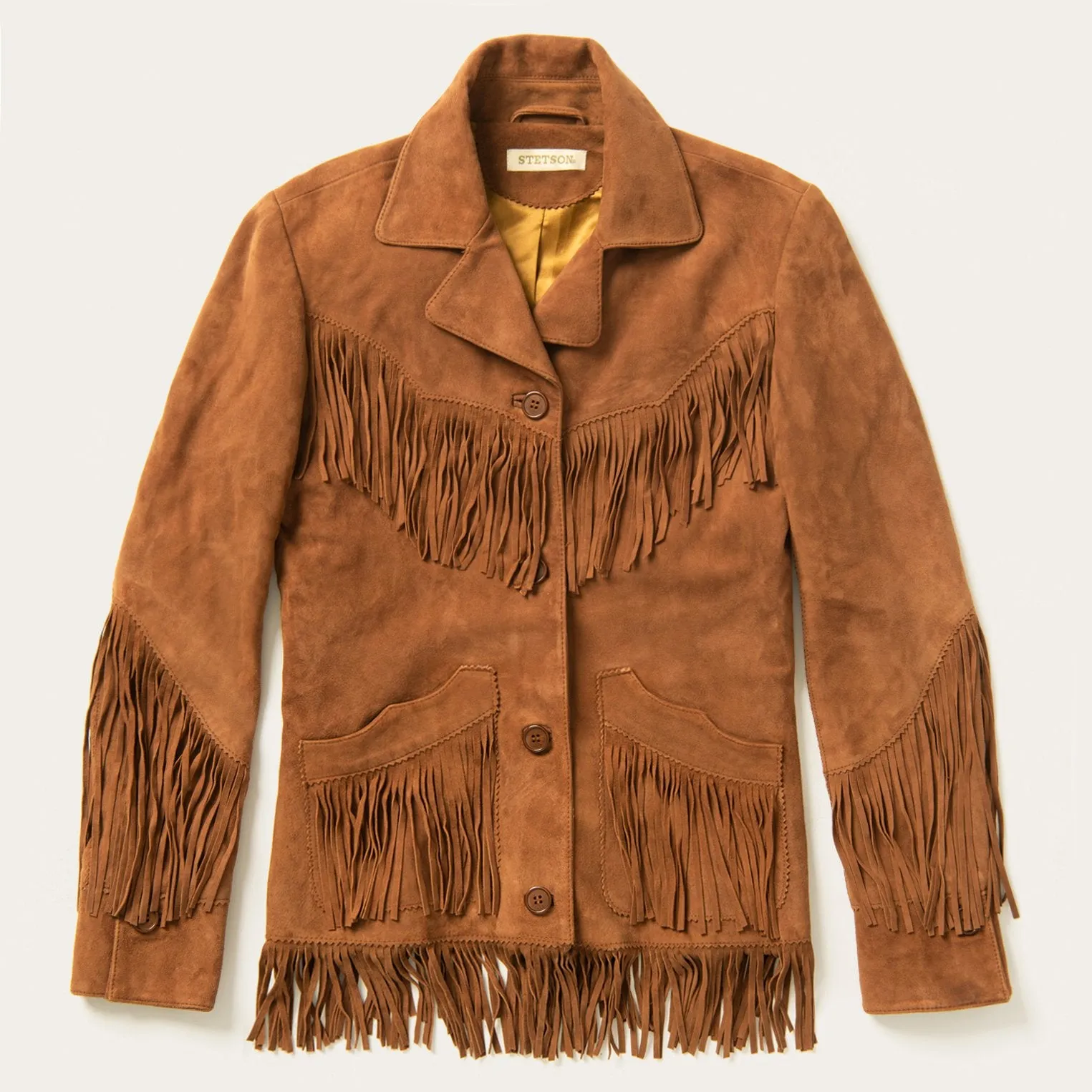 Lamb Suede Fringed Jacket sold by Stetson