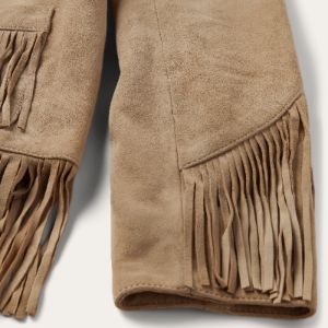Tan Fringe Suede Jacket sold by Stetson