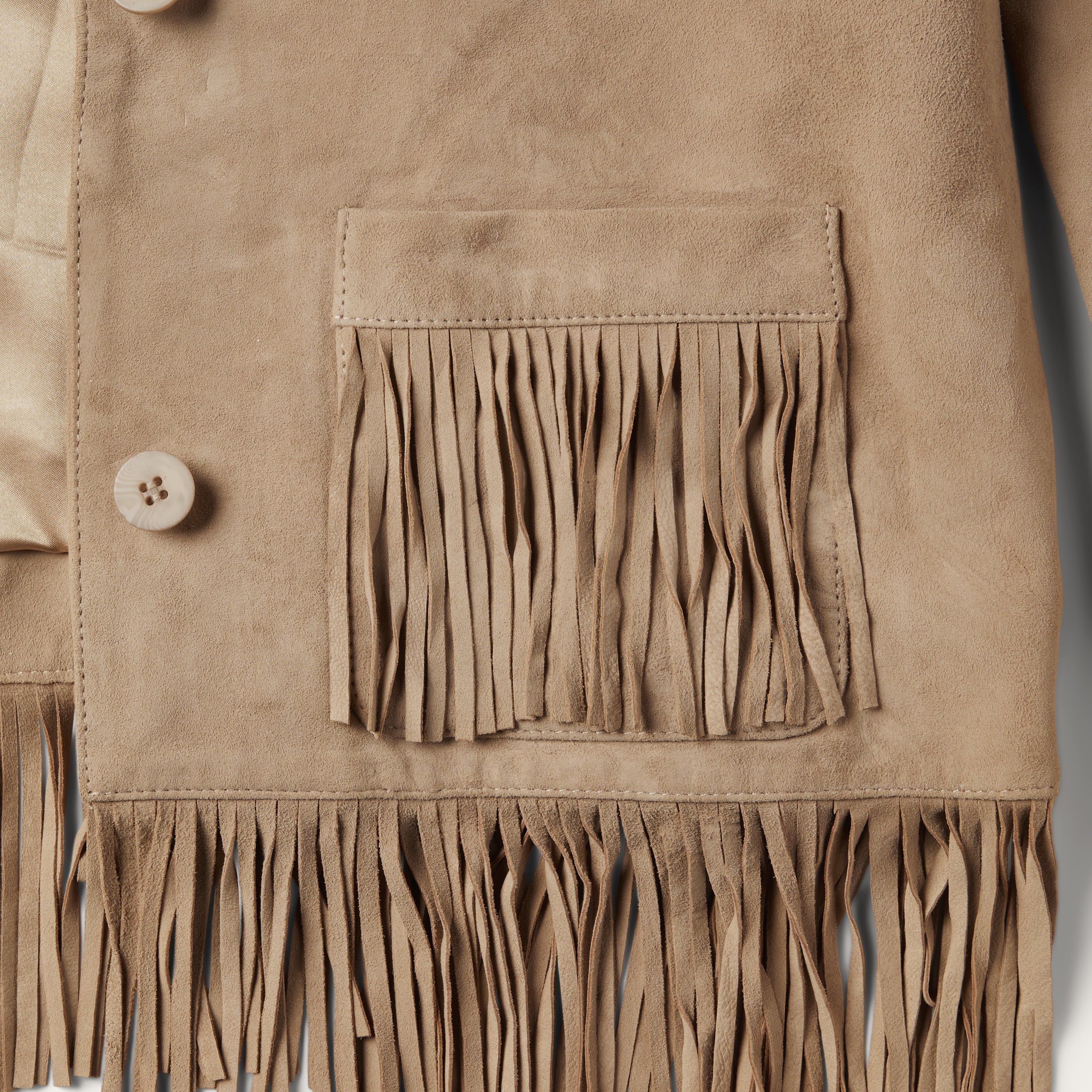 Tan Fringe Suede Jacket sold by Stetson product image thumbnail 6