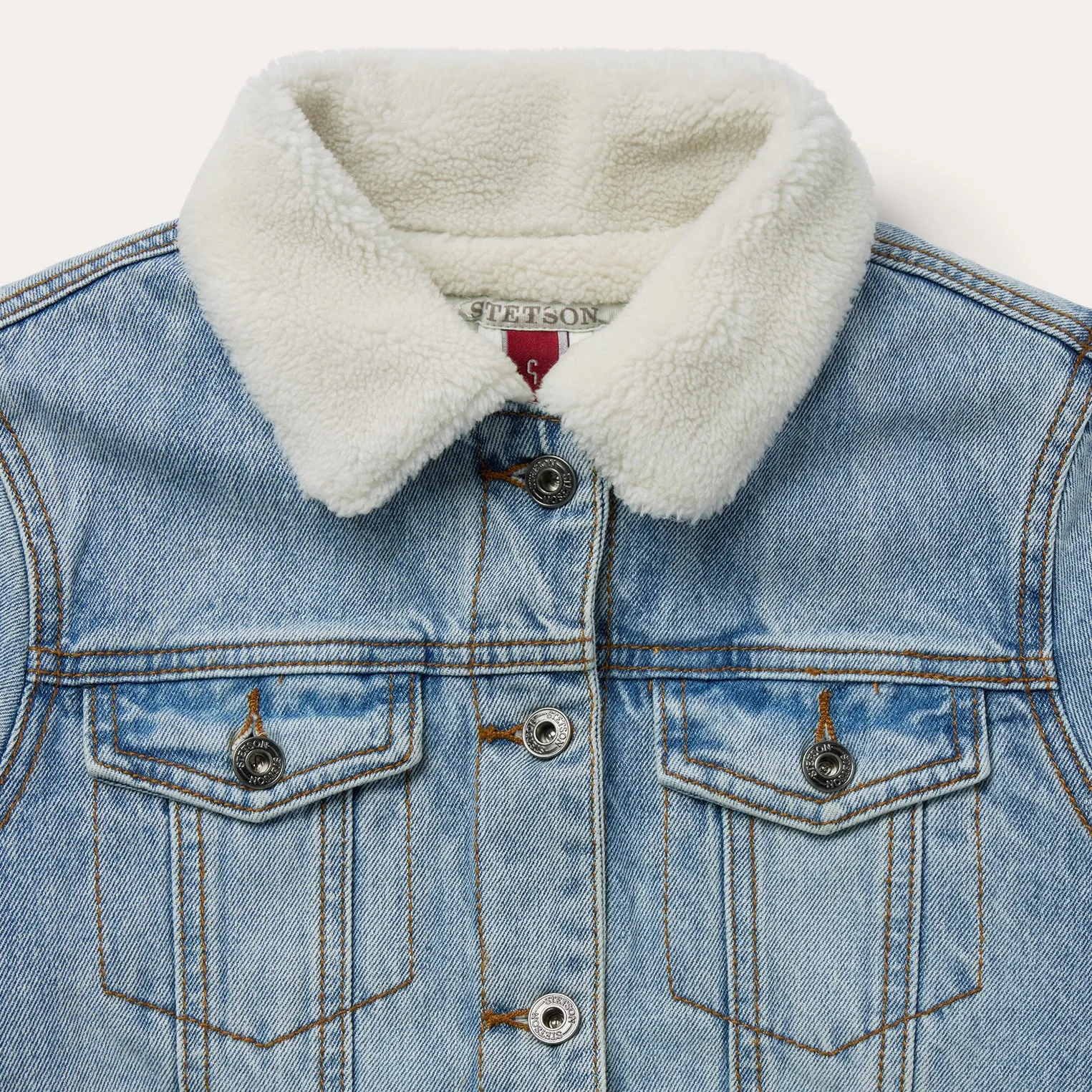 Denim Sherpa Lined Jacket sold by Stetson product image thumbnail 3