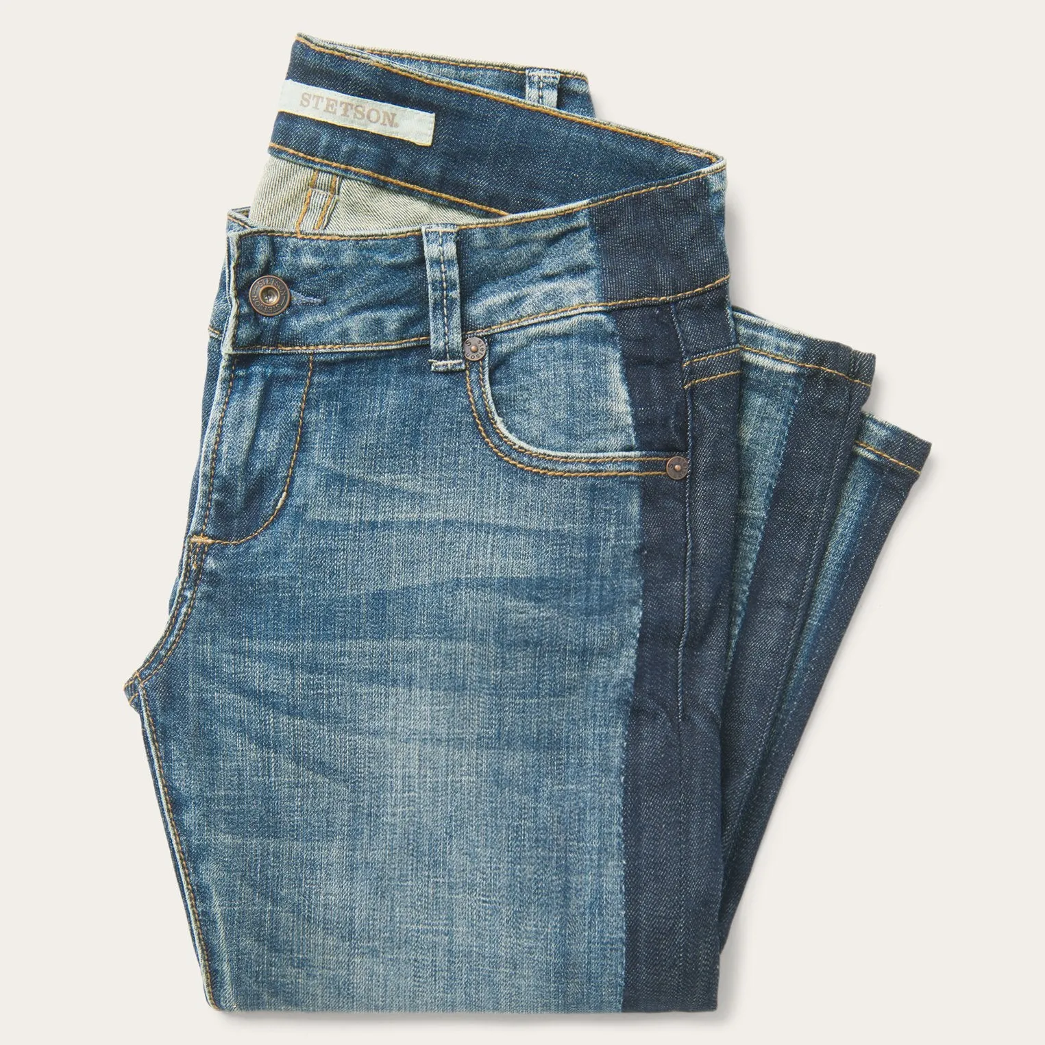 Skinny Fit Stripe Leg Jean sold by Stetson product image thumbnail 3