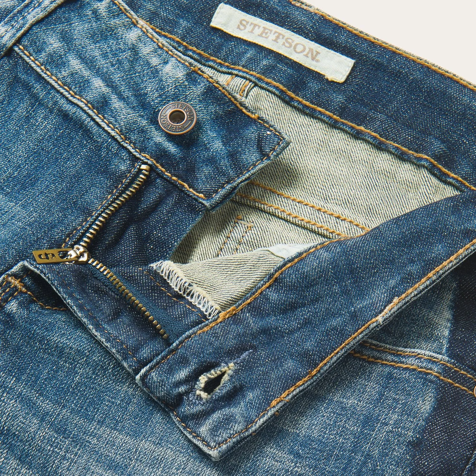Skinny Fit Stripe Leg Jean sold by Stetson product image thumbnail 4