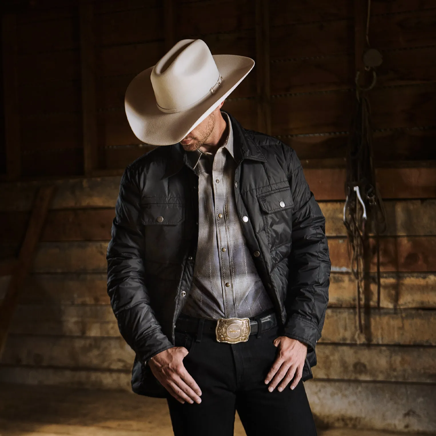 Crushable Black Parachute Jacket sold by Stetson product image thumbnail 3