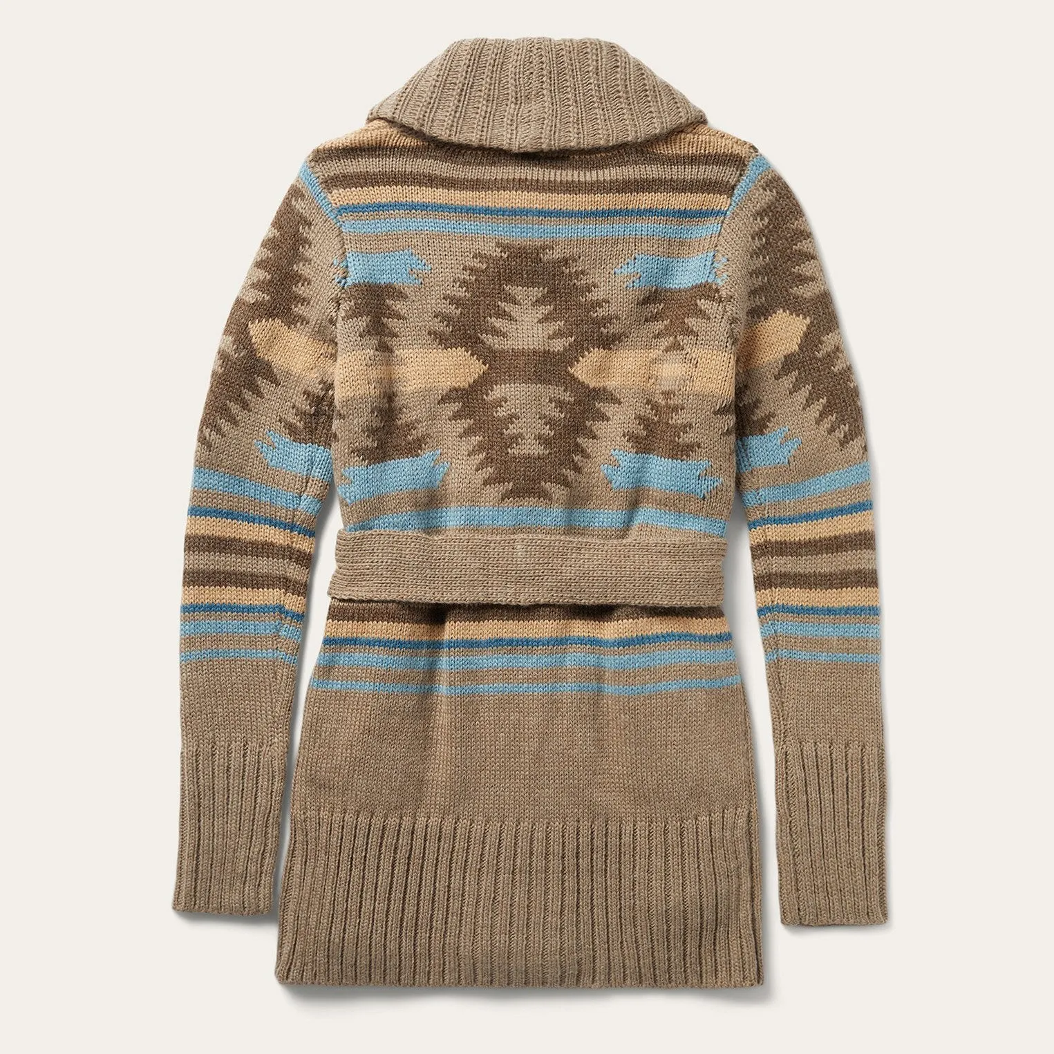 Chunky Knit Tie Sweater in Brown sold by Stetson product image thumbnail 3