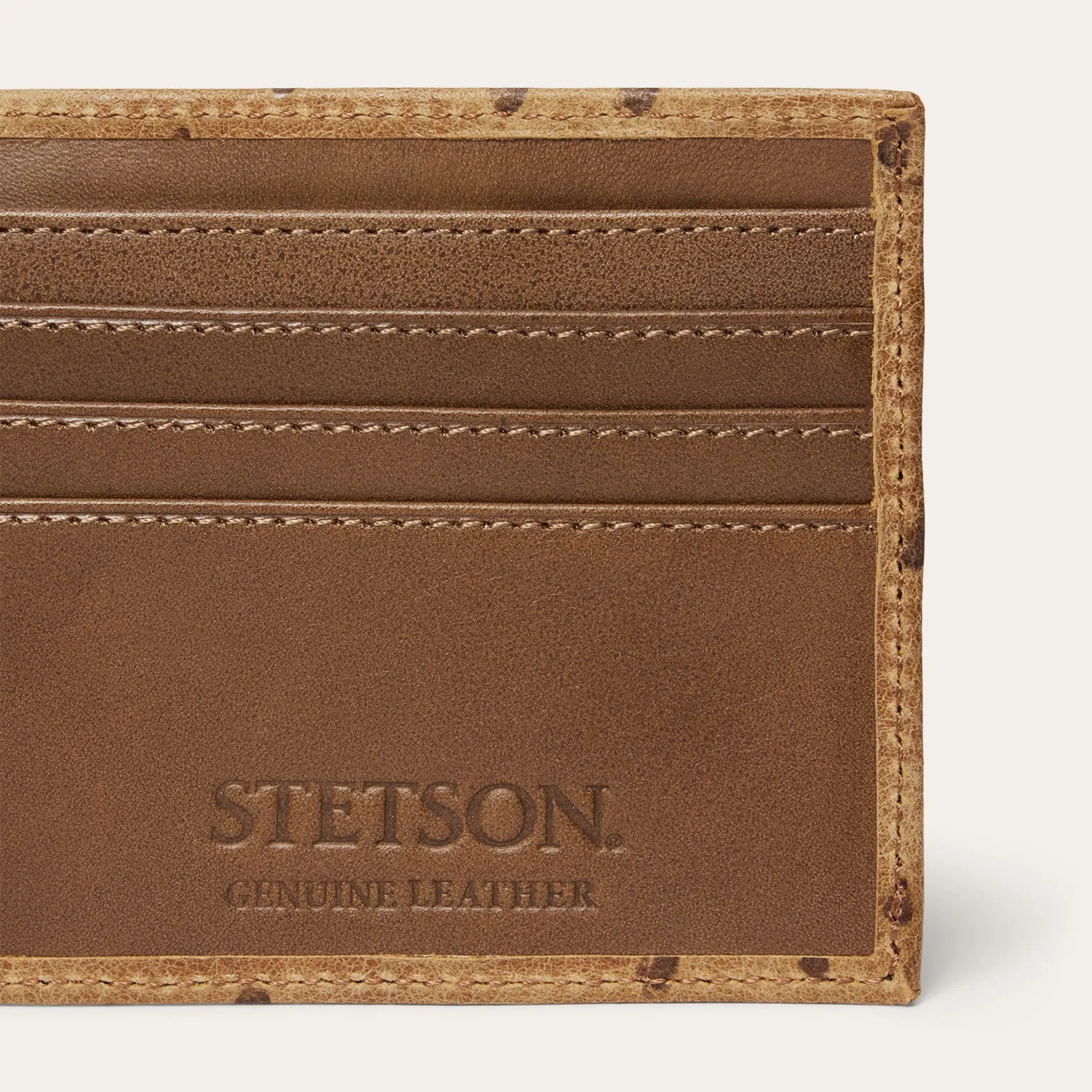 Tooled Embossed Ostrich Bi-Fold Wallet sold by Stetson product image thumbnail 5