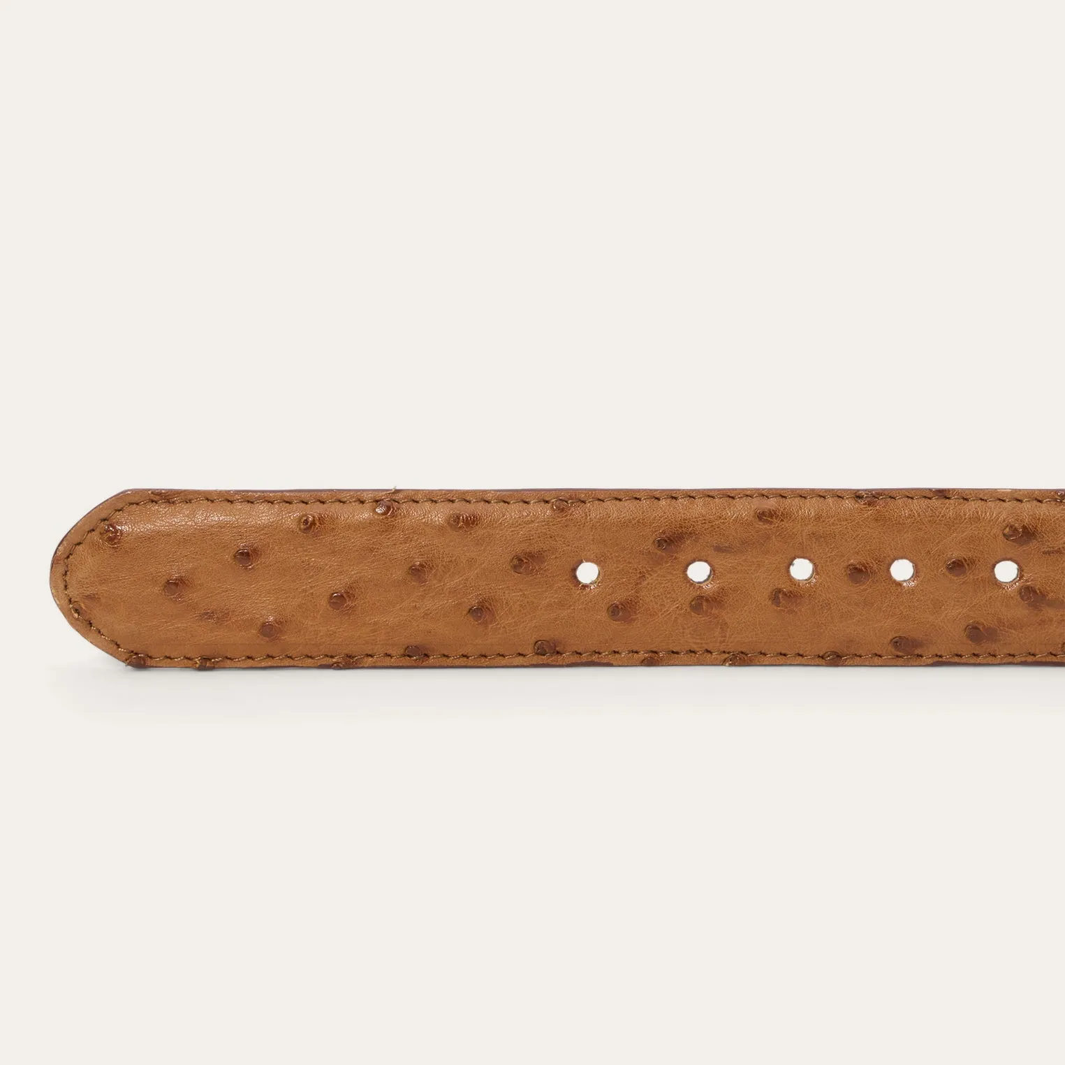 Ostrich Western Tab Belt - 1 1/4" Width sold by Stetson product image thumbnail 4