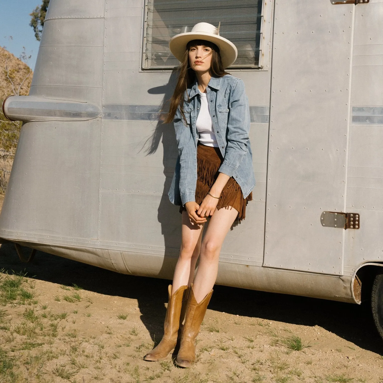 Embroidered Light Denim Shirt sold by Stetson product image thumbnail 2