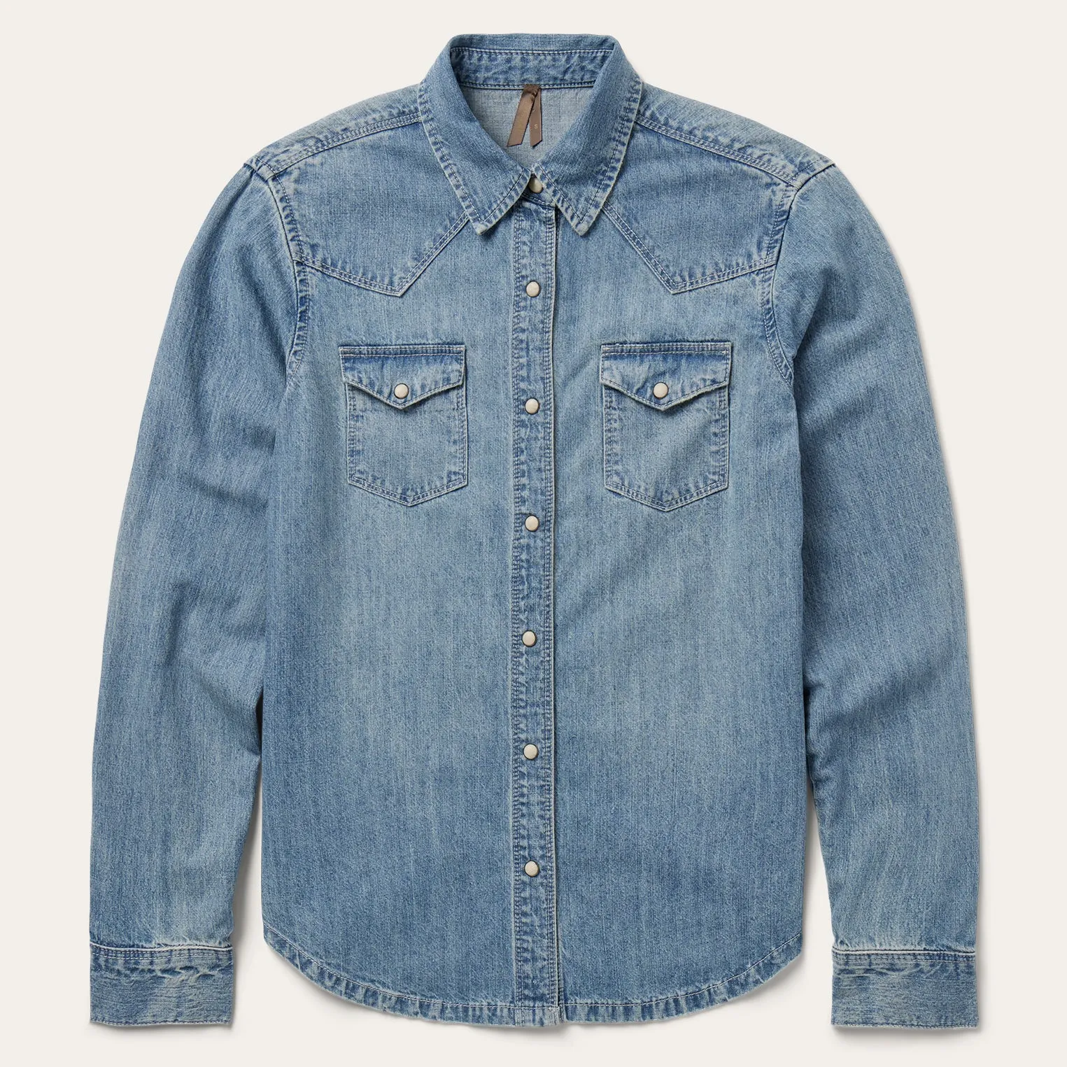 Embroidered Light Denim Shirt sold by Stetson product image thumbnail 3