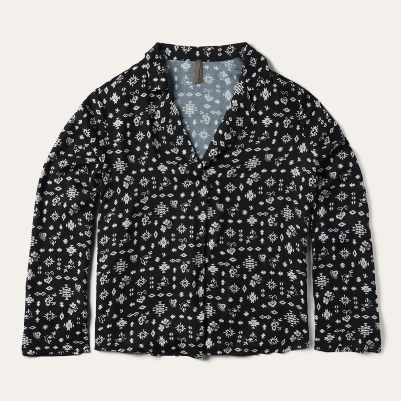 Southwestern Ditzy Print Blouse sold by Stetson